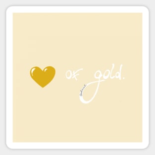 Heart of Gold Sticker